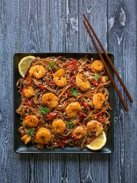 Prawn Schezwan Noodles